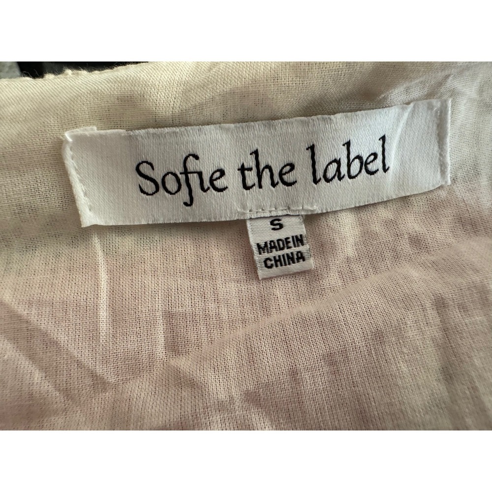 Sofie The Label Pink Lace Patchwork Tie-Front Cro… - image 6